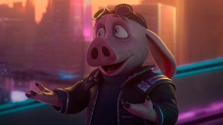 Hitpig smiles on a roof top in Hitpig!