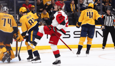 Aho scores twice, Hurricanes top Predators for 5th straight win