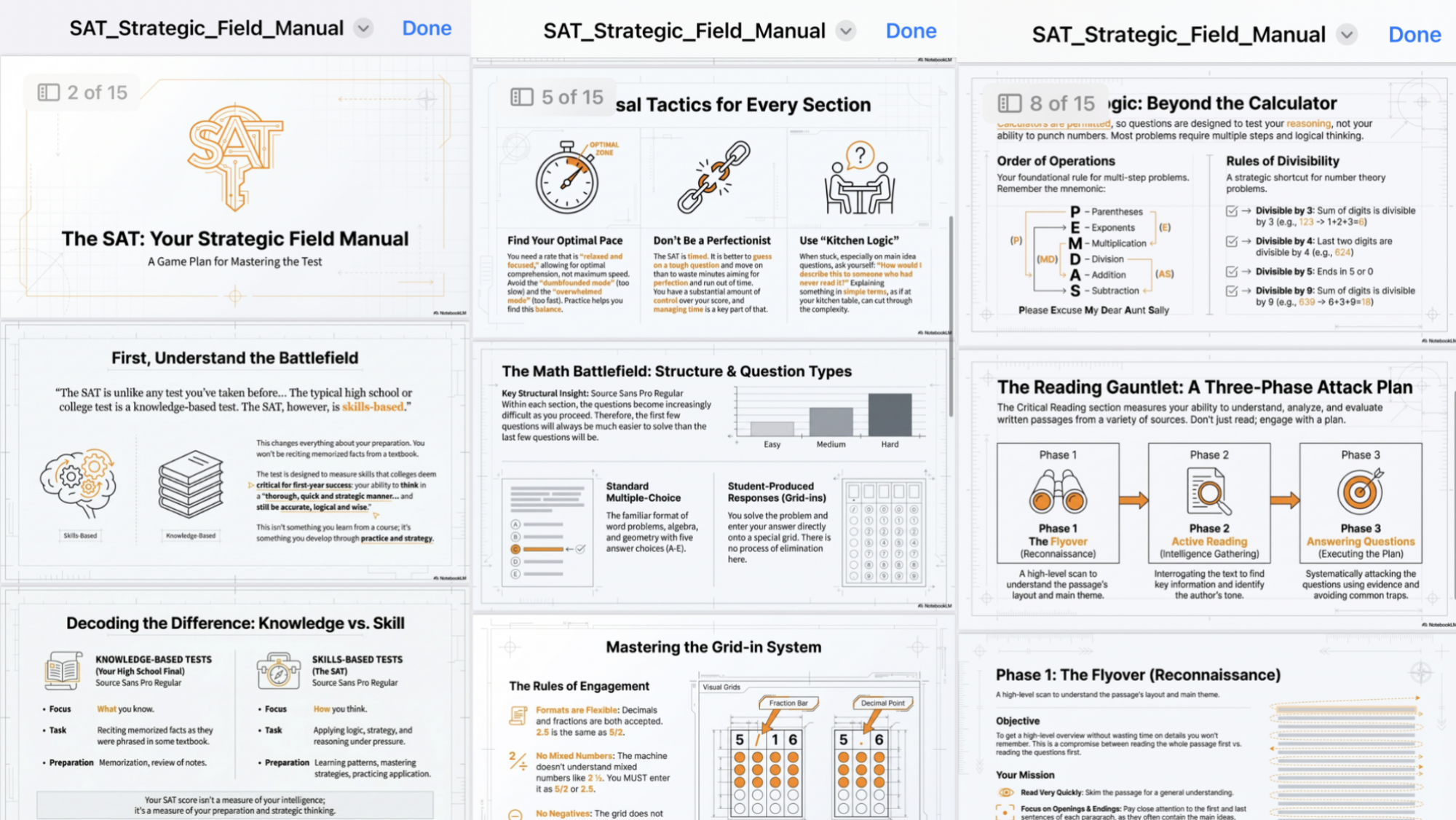 NotebookLM slides on mobile