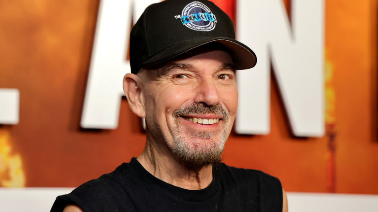Billy Bob Thornton smiling at the Landman premiere