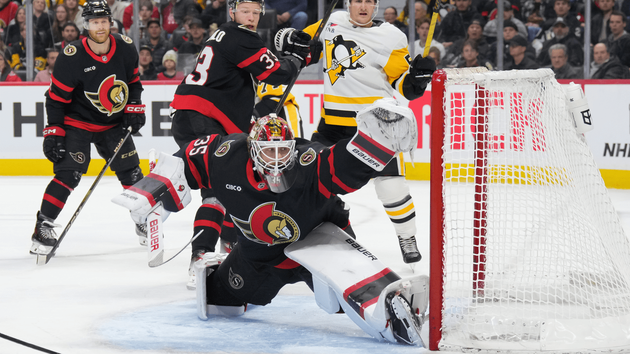 Ullmark makes 24 saves, Senators hand Penguins 7th straight loss
