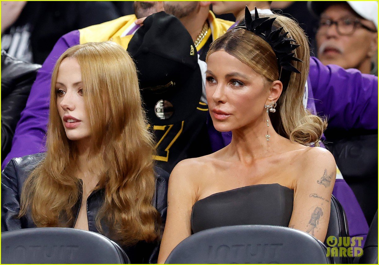 kate beckinsale clippers lakers game with daughter lily 035257345
