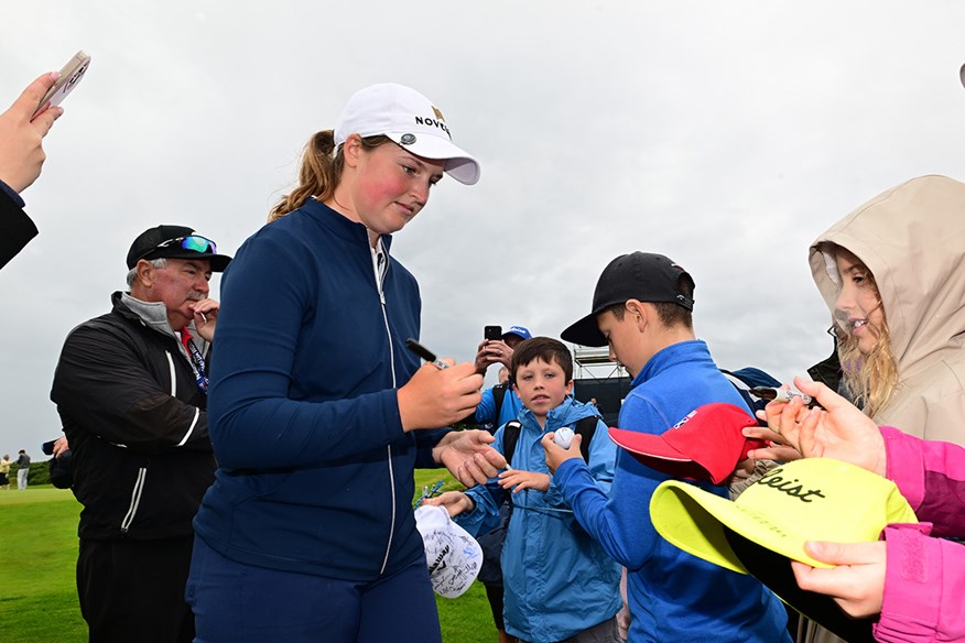 England's Lottie Woad is being talked about as the new star of women's golf.