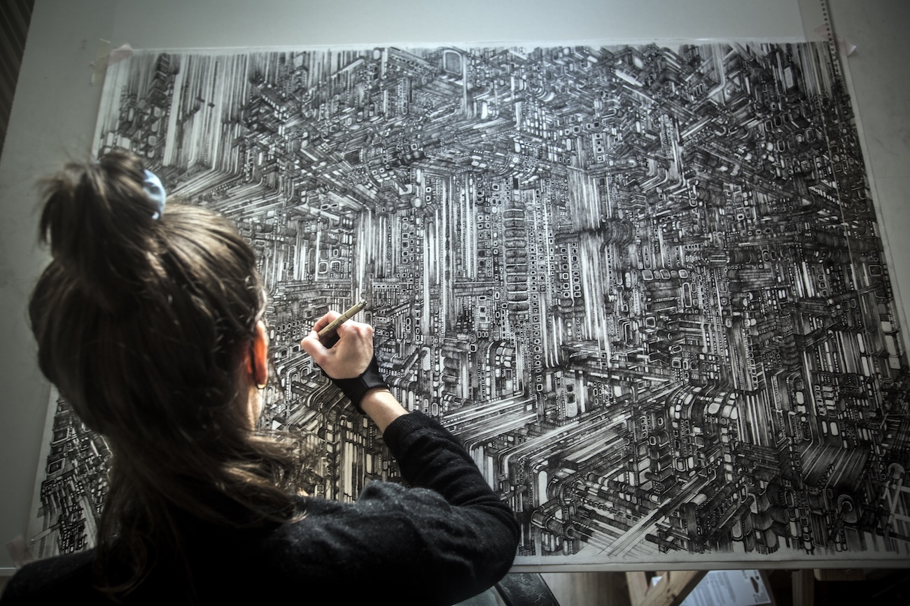 Architectural Drawing by Margritt