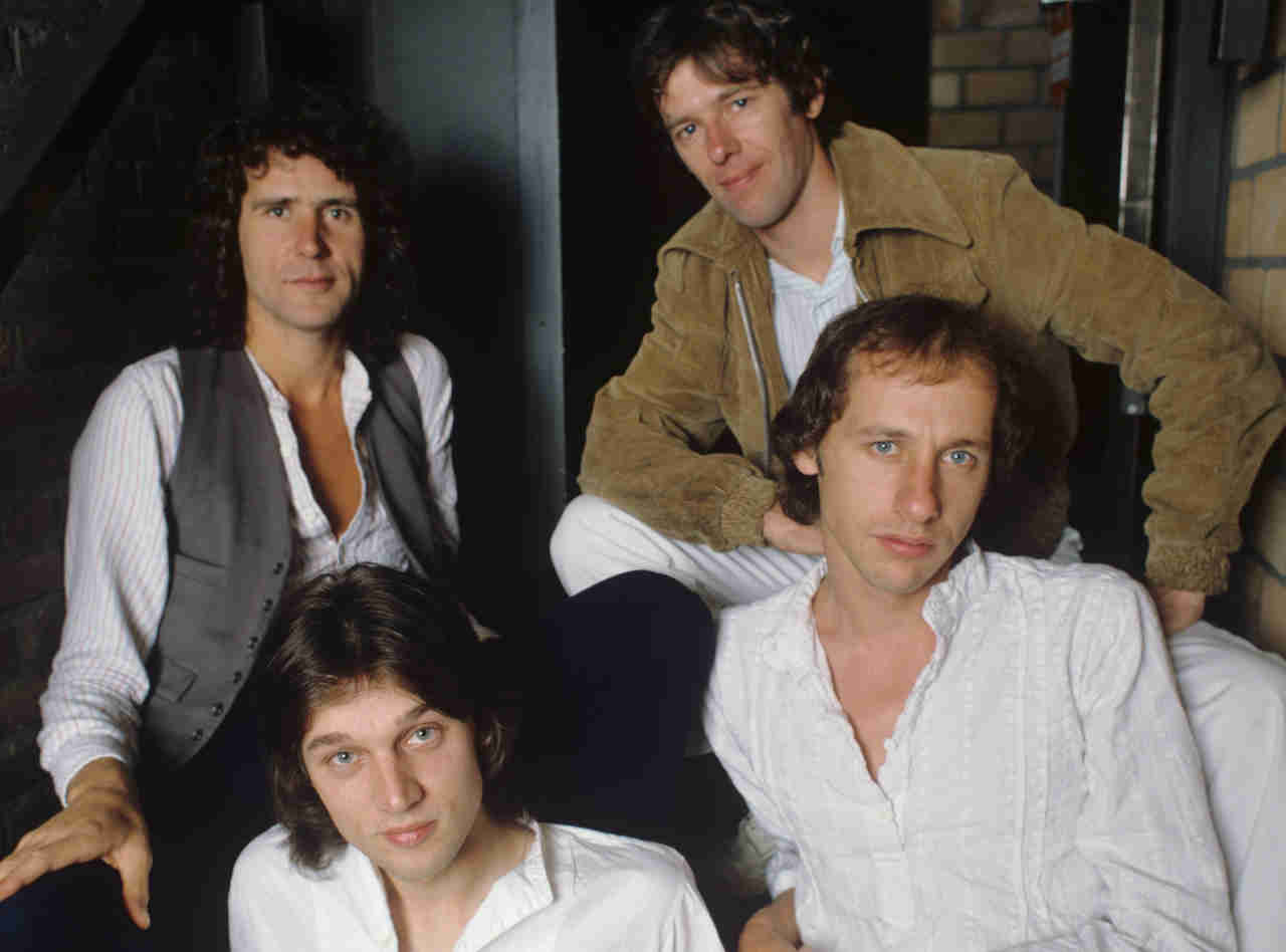 Dire Straits posing for a photograph in 1978
