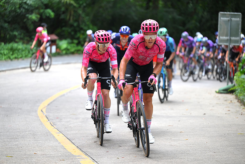 NANNING, CHINA - OCTOBER 19: Michael Valgren of Denmark and Team EF Education - EasyPost competes during the 6th Gree-Tour Of Guangxi 2025, Stage 6 a 134.3km stage from Nanning to Nanning / #UCIWT / on October 19, 2025 in Nanning, China. (Photo by Tim de Waele/Getty Images)