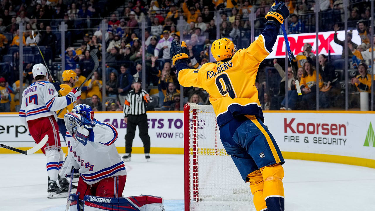 Forsberg stays hot, helps Predators get past Rangers
