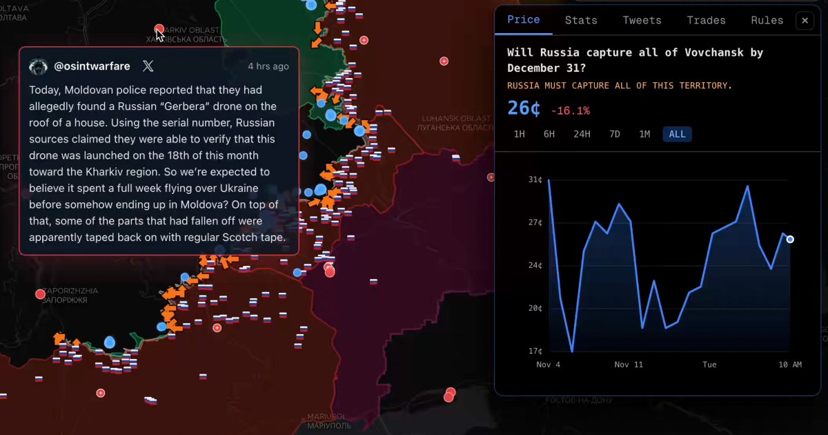 New App Lets Users Bet on Deadly Conflicts in Real Time