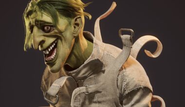 Take a look at this 3D artist's romanticised take on the Joker