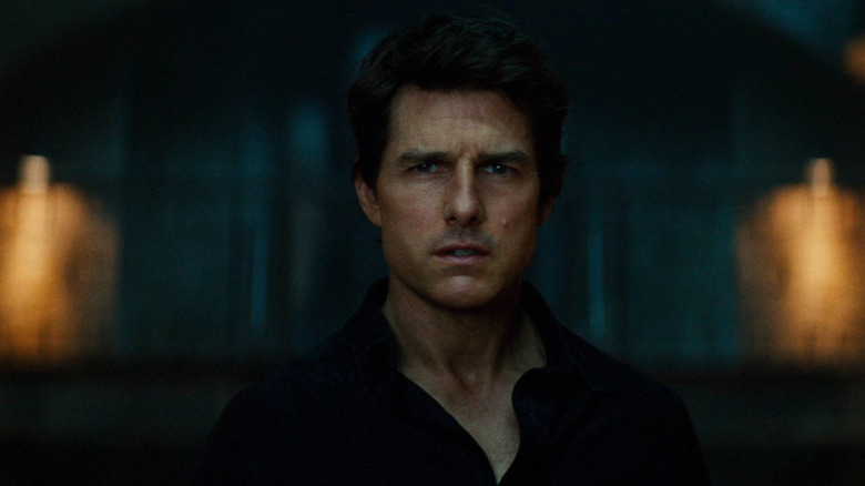Tom Cruise looking at the Mummy