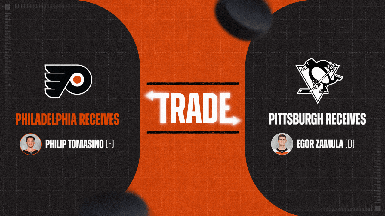 Flyers Acquire Philip Tomasino from Pittsburgh in Exchange for Egor Zamula