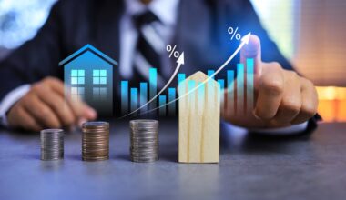 Investor watching a stock chart rise.