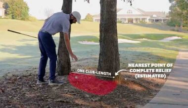 Craziest free drop in golf? This rules video explains it