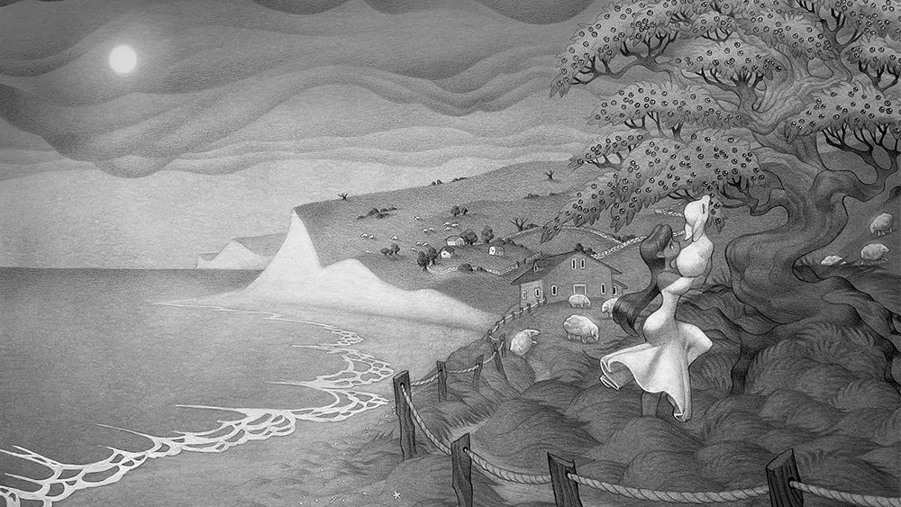 This artist creates beautiful medieval-inspired scenes using mechanical pencils and gel pens