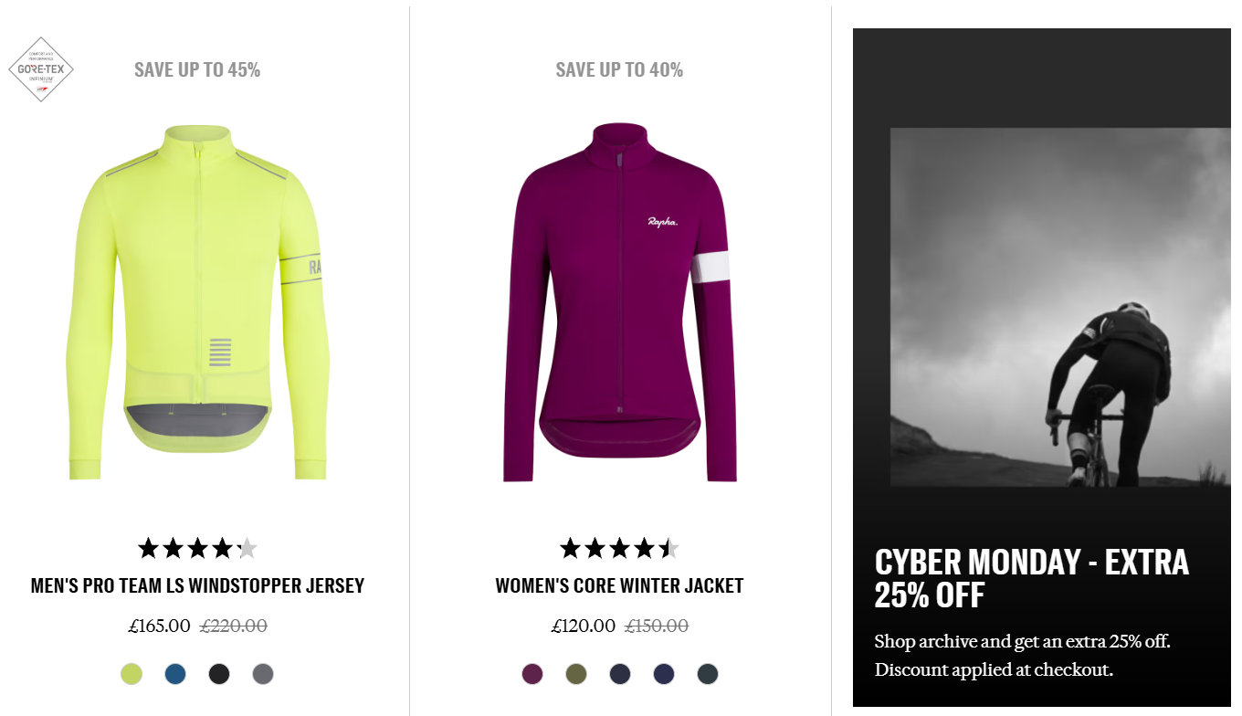 two jerseys and a man cycling downhill