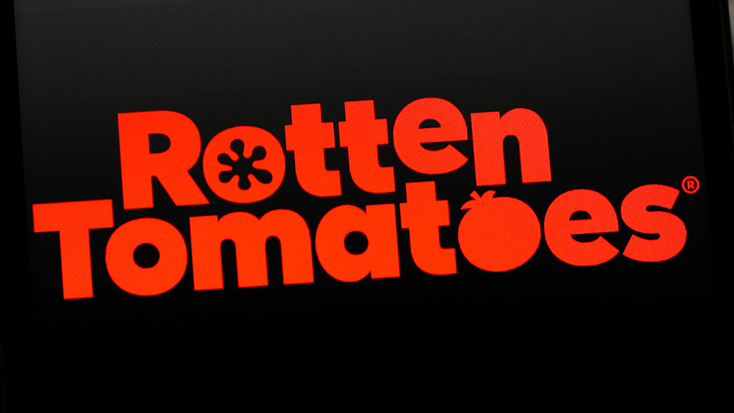 In this photo illustration, the Rotten Tomatoes logo is seen...