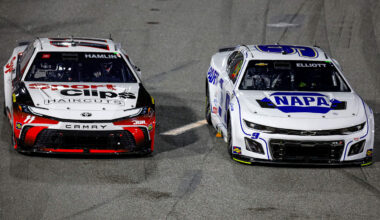 Chase Elliott, Denny Hamlin, Bowman Gray Stadium, NASCAR