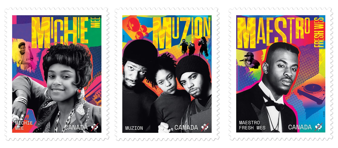 New Canada Post stamps honour Black Canadian hip-hop icons