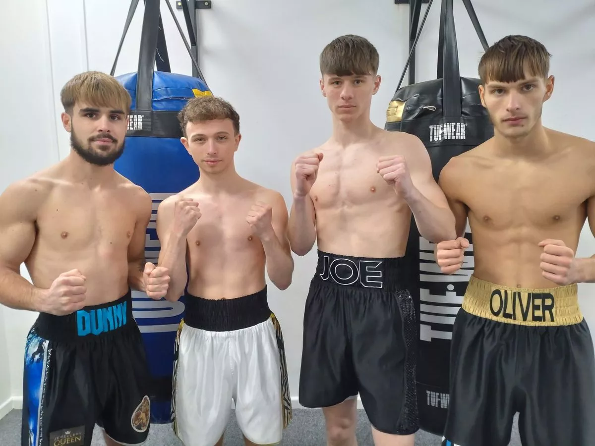 (L-R) Leon Dunn, AJ Patterson, Joe Willetts, Jayden Oliver