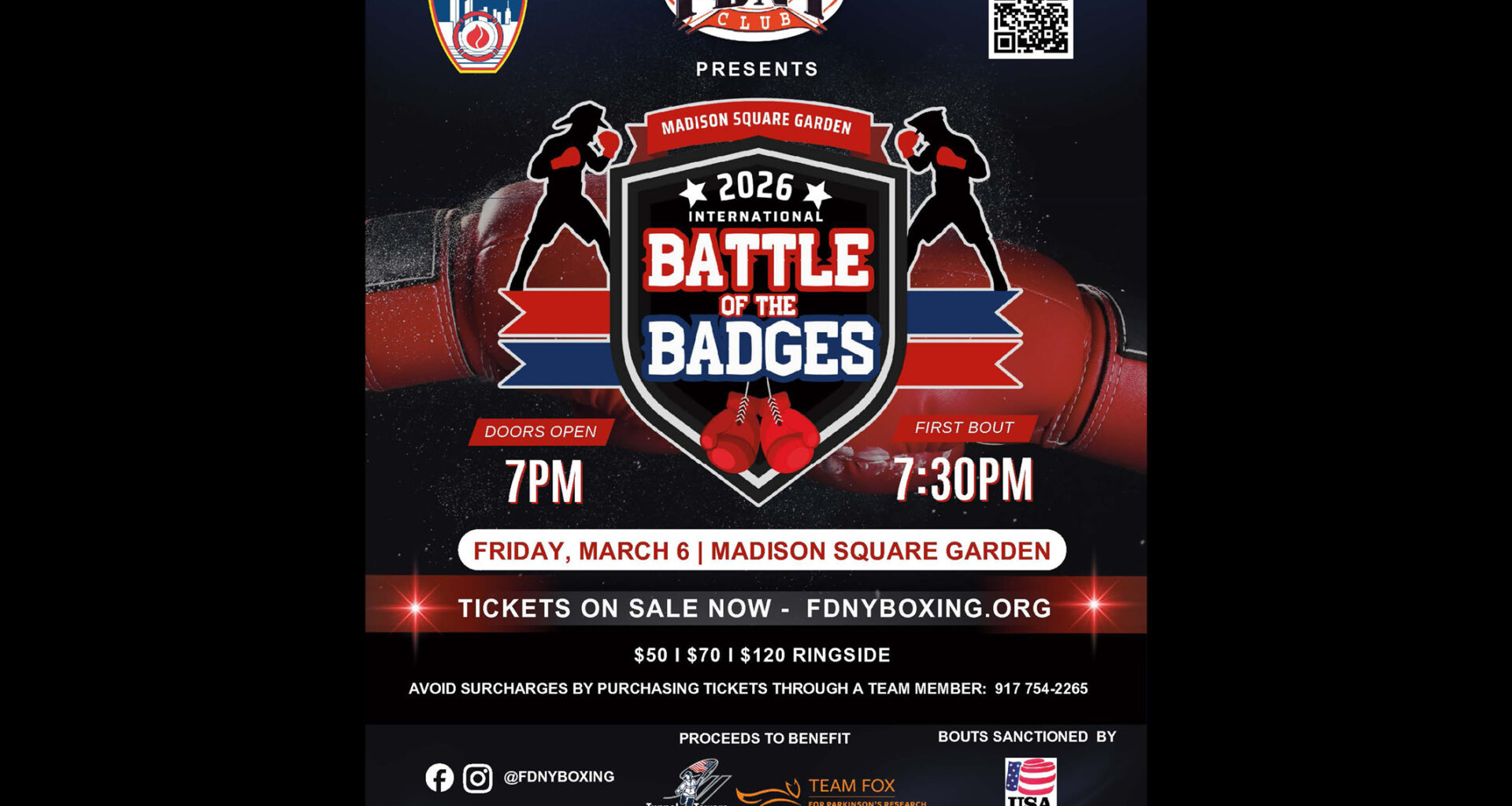 Come Support the FDNY Boxing Club as they Compete in the International Battle of the Badges