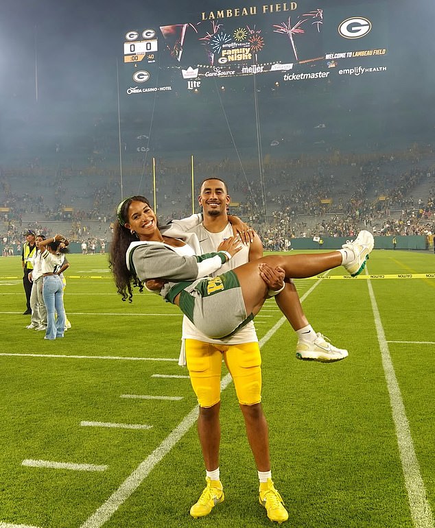 Green Bay Packersquarterback Jordan Love is expecting his first child with wife Ronika Stone