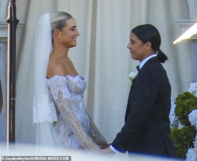 Sam and Kristie tied the knot in a glamorous ceremony on New Year's Eve in Perth with some big names from the world of women's football all arriving to celebrate their special day