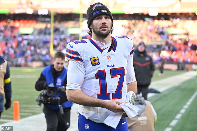 Josh Allen and the Bills will play the red-hot Jaguars in the Wild Card round next Sunday