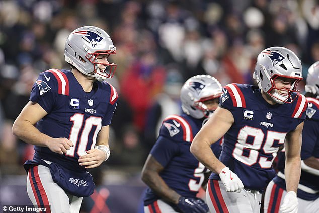 Drake Maye and the impressive Patriots host the Chargers in primetime on Sunday night