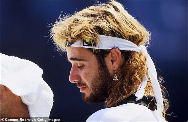 Agassi later revealed that the mullet was a hairpiece for most of his career after he started to go bald at a young age