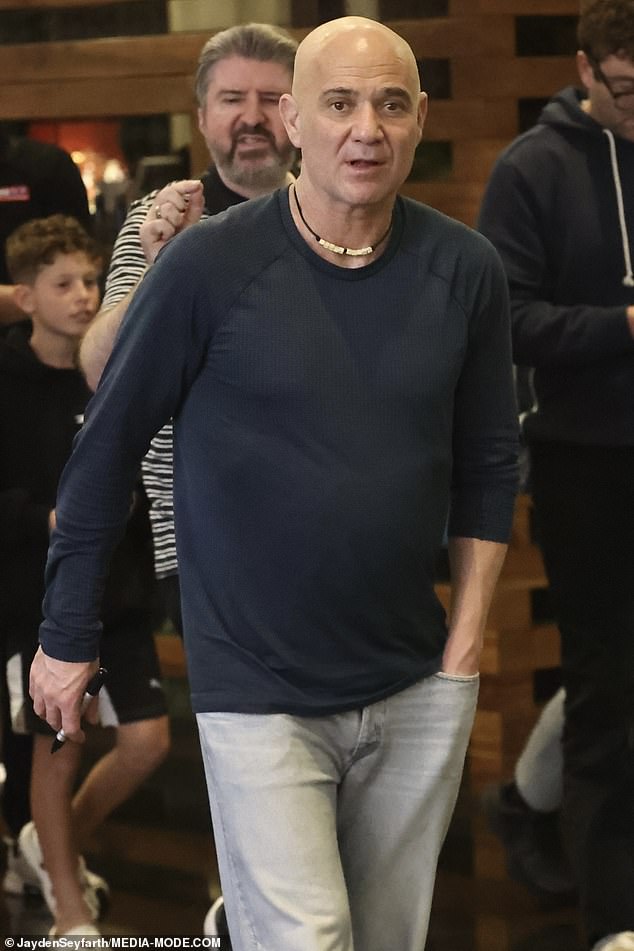 Once known as one of the most flashy players on the ATP circuit, Andre Agassi has adopted a more relaxed image