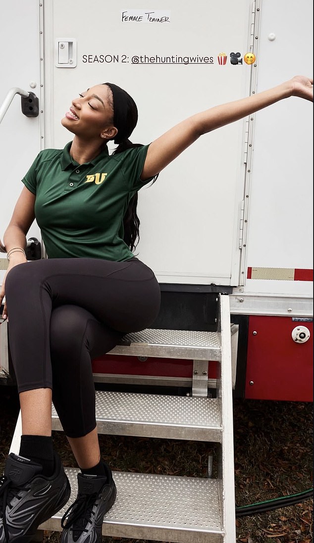 Reese shared a picture from behind-the-scenes of shooting the second series of the show