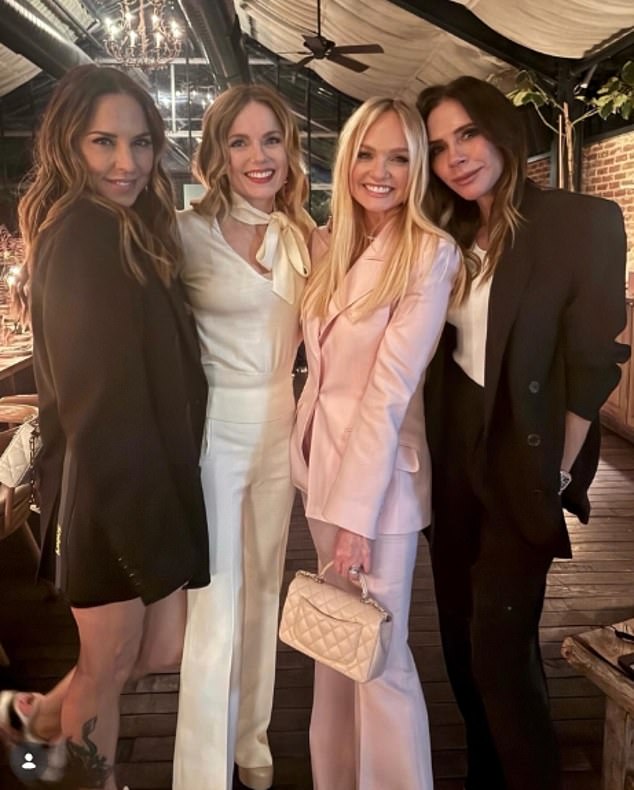 Victoria Beckham spent the weekend partying with her Spice Girls bandmates, days after her son Brooklyn left her heartbroken with his bombshell statement