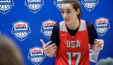 Clark returned to the court last month to train with Team USA in Durham, North Carolina