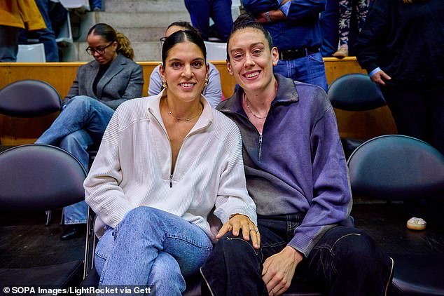 The problem is also personal for Breanna Stewart, whose Spanish wife Marta Xargay Casademont (pictured left) is still working to become a US citizen