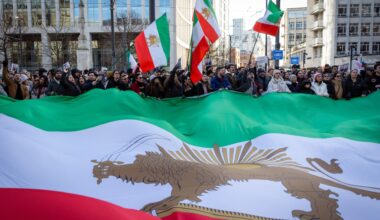 Confronting protests, Iran vows to strike back if the U.S. attacks