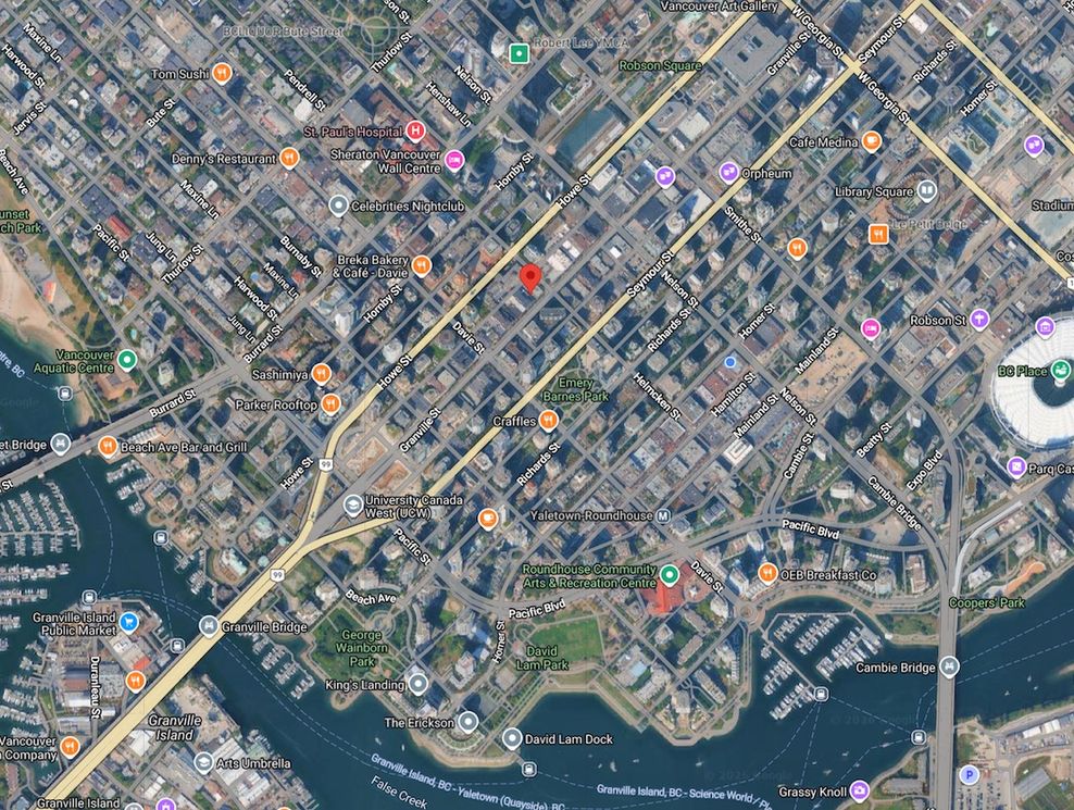 1105-1109 Granville Street Vancouver hotel