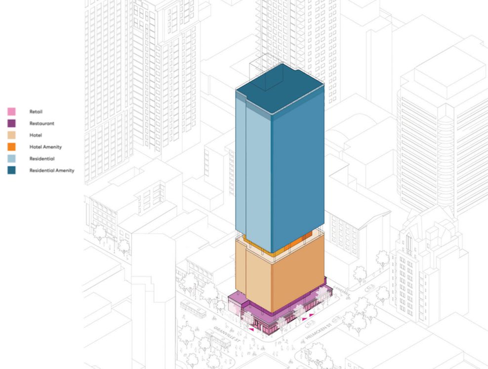 1105-1109 Granville Street Vancouver hotel