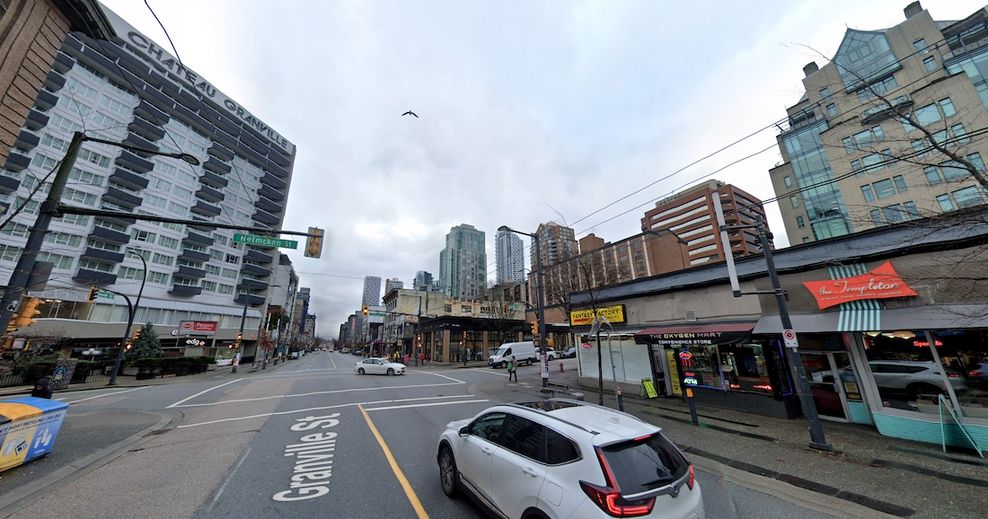 1105-1109 Granville Street Vancouver hotel