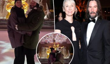 Keanu Reeves and girlfriend Alexandra Grant kiss in NYC