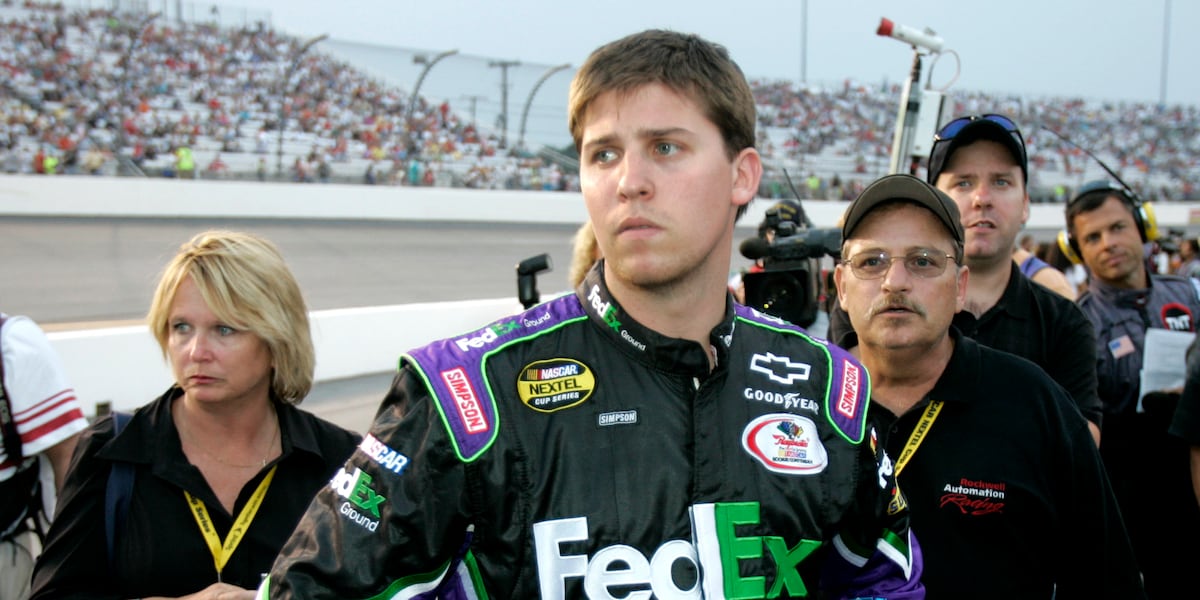 Mother of NASCAR’s Denny Hamlin ‘continues to improve’ after deadly Stanley house fire