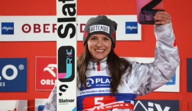 Canadian ski jumper Abi Strate captures 1st career World Cup gold