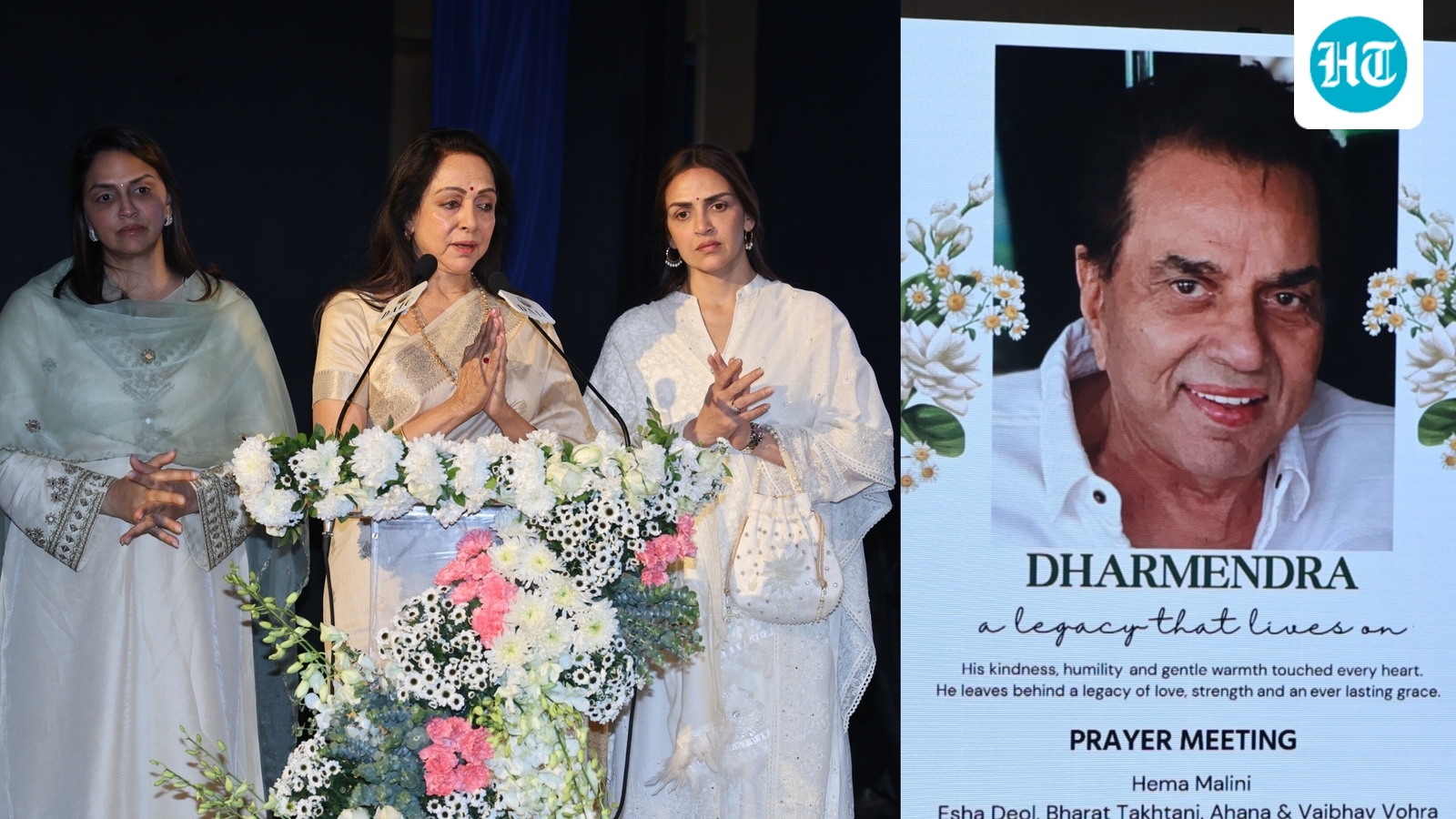 Hema Malini reveals reason behind two separate prayer meets for Dharmendra: ‘We spoke to each other…’