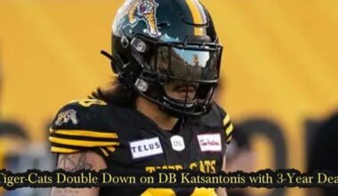 Tiger-Cats Double Down on DB Katsantonis with 3-Year Deal