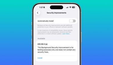 Apple Tests Background Security Updates in iOS 26.3 and macOS Tahoe 26.3