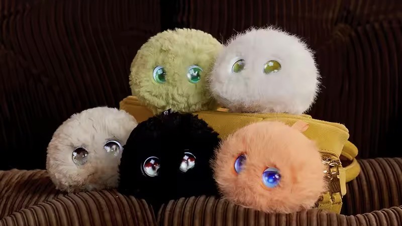 A collection of Fuzozo robopets.