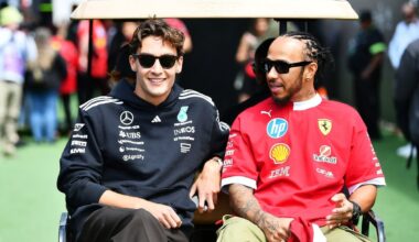 George Russell reveals the Lewis Hamilton prank that “wallpapered” the Mercedes office