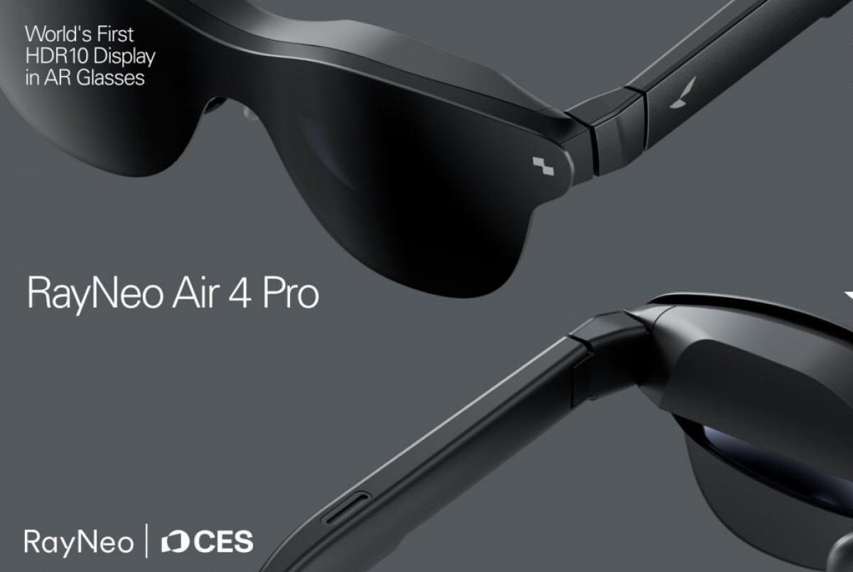 RayNeo Air 4 Pro AR glasses with HDR10 support go global