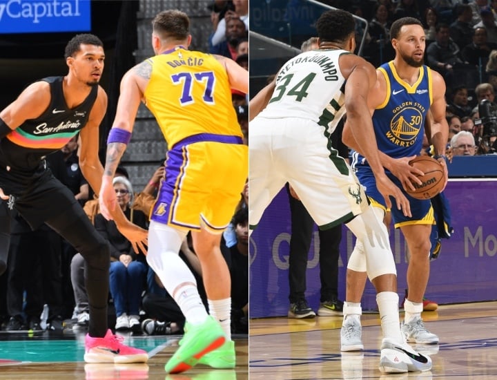 Victor Wembanyama, Luka Dončić, Giannis Antetokounmpo, Steph Curry