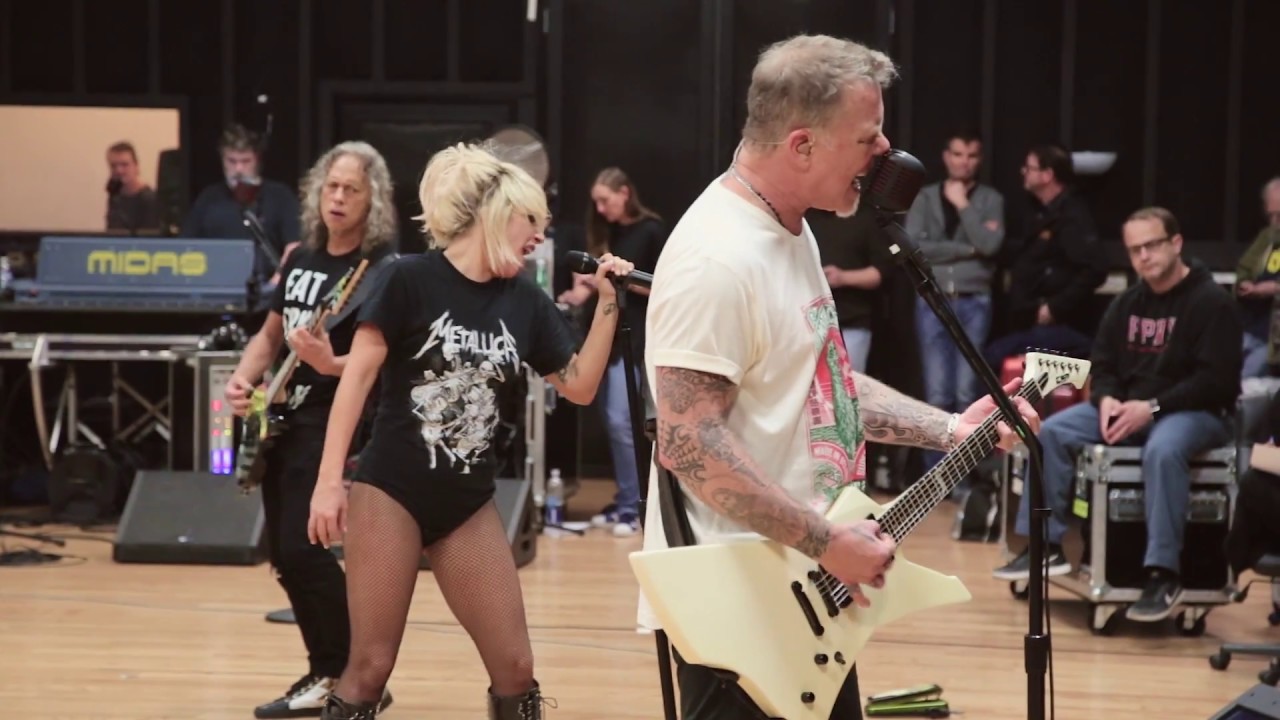 Metallica & Lady Gaga: Pre-Grammy Rehearsal - YouTube