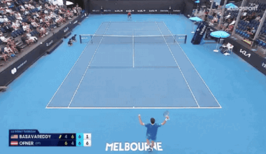 Tennis player loses in Australian Open qualifying after celebrating match point too early